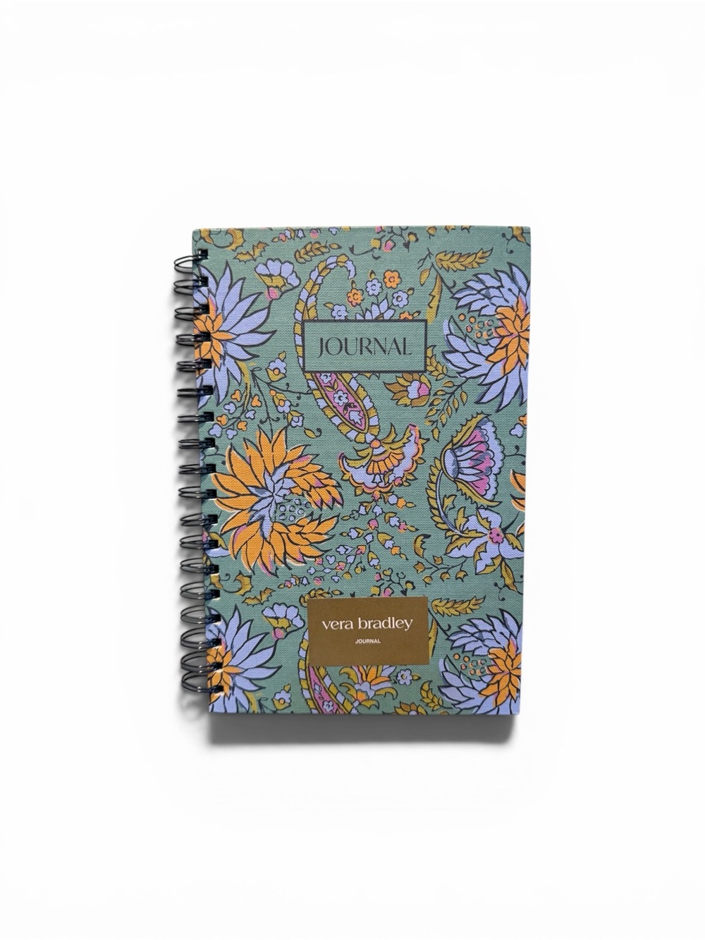 Vera Bradley Floral Paisley Spiral Journal Notebook – Hard Cover, Lined Pages